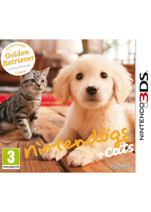 Nintendogs + Cats - Golden Retriever & New Friends 3DS (Used)