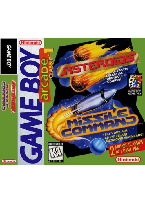 Arcade Classic No. 1 - Asteroids & Missile Command Game Boy (Used)