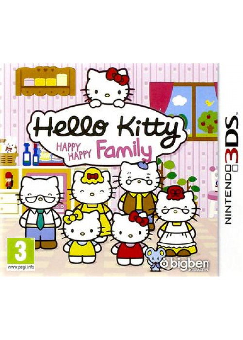 Hello Kitty Happy Happy Family 3DS (Used)
