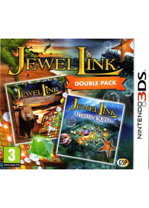 Jewel Link Double Pack - Safari Quest and Atlantic Quest 3DS (Used)