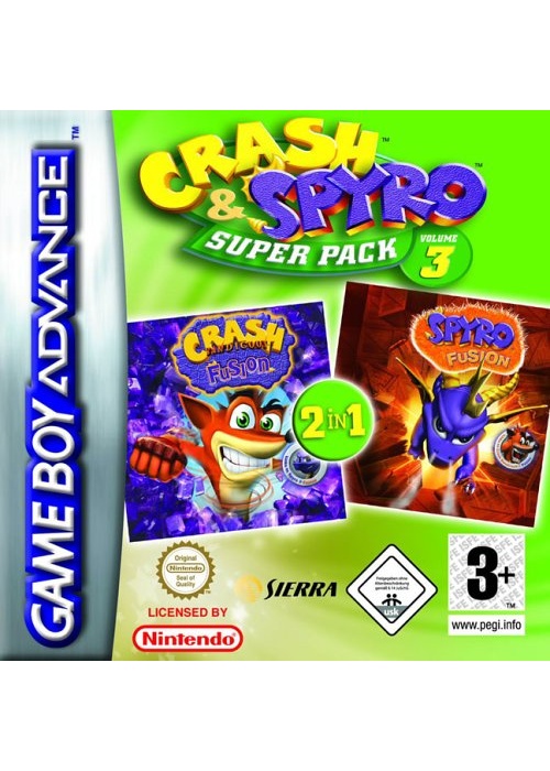 Crash & Spyro Superpack vol 3 Game Boy Advance (Game only)(Used)