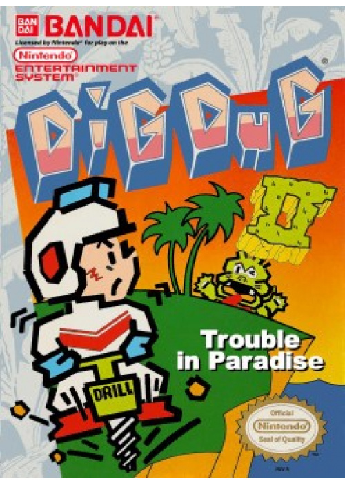 Dig Dug II - Trouble in Paradise NES (Used)