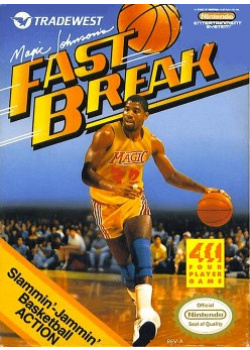 Magic Johnson's Fast Break NES (Used)