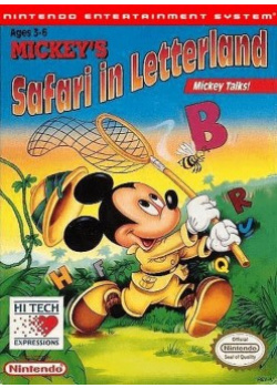 Mickey's Safari in Letterland NES (Used)