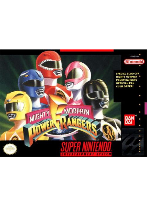 Mighty Morphin Power Rangers SNES (Used)