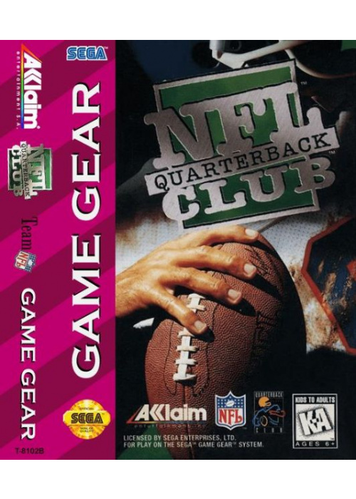 NFL Quarterback Club Sega Game Gear (Used)
