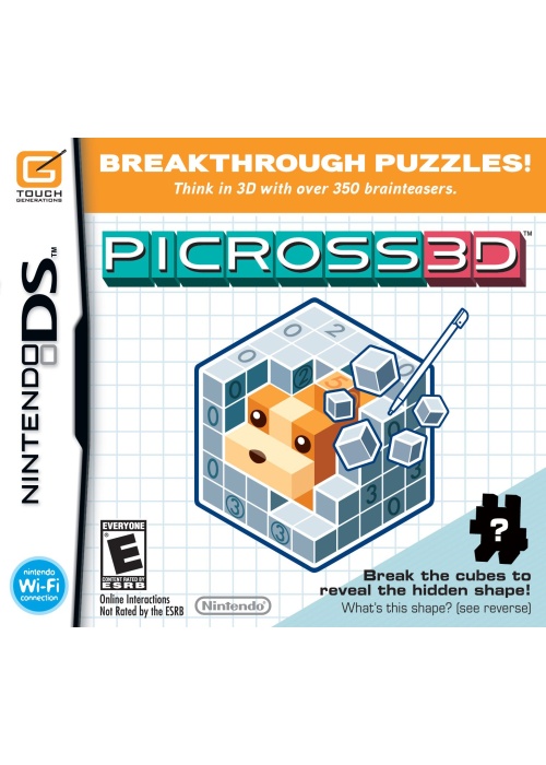 Picross 3D DS (Used) GAME ONLY