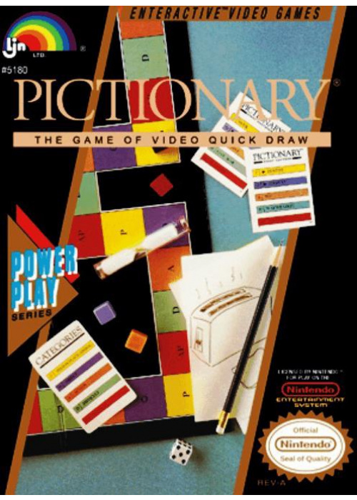 Pictionary - The Game of Video Quick Draw NES (Used)