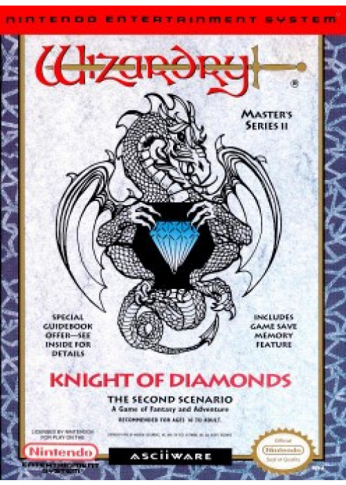 Wizardry - Knight of Diamonds - The Second Scenario NES (Used)