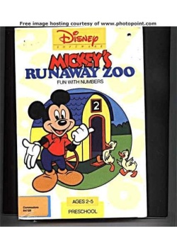 Mickey's Runaway Zoo Commodore 64 (Used)