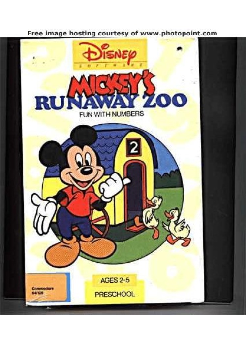 Mickey's Runaway Zoo Commodore 64 (Used)