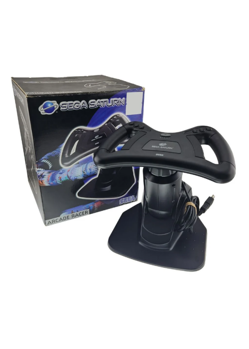 SEGA Saturn Arcade Racer Wheel (Used) (BOXED)