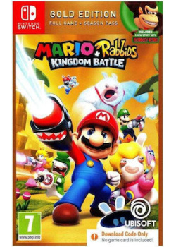 Mario Rabbids Kingdom Battle (Gold Edition) Code in a Box Nintendo Switch NEW