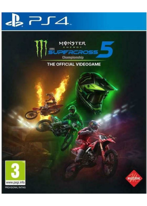 Monster Energy Supercross - The Official Videogame 5 PS4 NEW