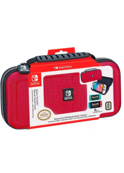 Bigben Nintendo Switch Interactive Official Deluxe Travel Case - Red NEW
