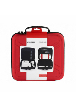 Bigben Storage Case Red Hard Case for Switch Including Docking Station Compatibl NEW