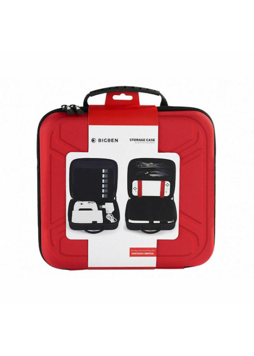 Bigben Storage Case Red Hard Case for Switch Including Docking Station Compatibl NEW