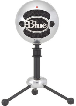 Blue - Microphone Snowball Brushed Aluminium PC NEW