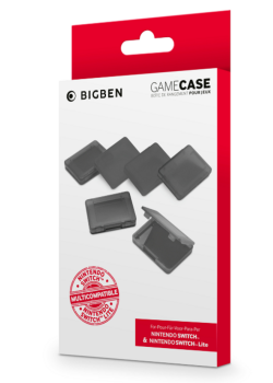 Bigben Game Case Set Black 6 Pieces Nintendo Switch NEW