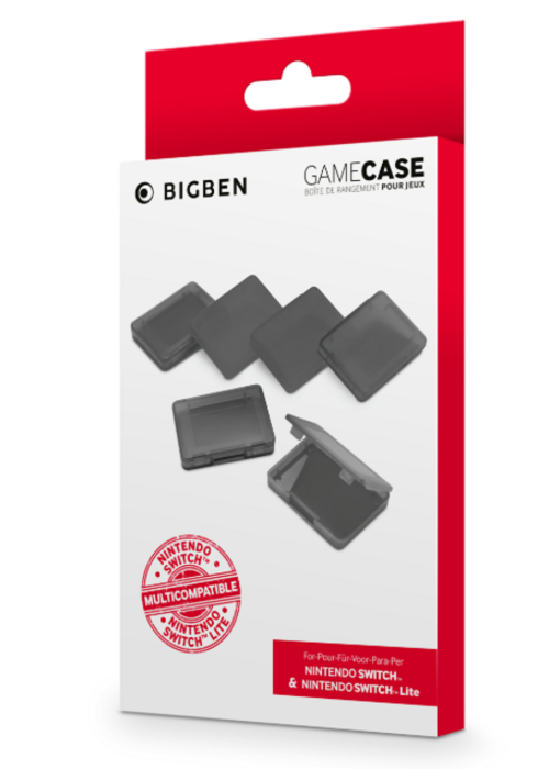 Bigben Game Case Set Black 6 Pieces Nintendo Switch NEW