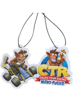 Crash Team Racing Car Air Freshener (2 Pack) Videogames Multi NEW