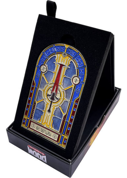 Doom Limited Edition Crucible Sword Stained Glass Window Ingot Videogames NEW