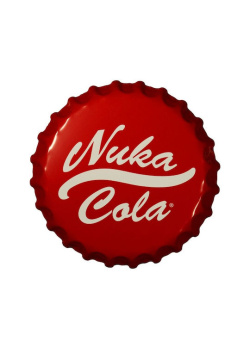 Fallout Nuka-Cola Bottle Cap Tin Sign Videogames NEW