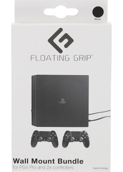 Floating Grip Playstation 4 Pro and Controller Wall Mount - Bundle (Black) PS4 NEW