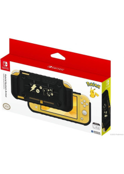 HORI Switch Lite Hybrid System Armor - Pokémon Pikachu Black  and  Gold NEW