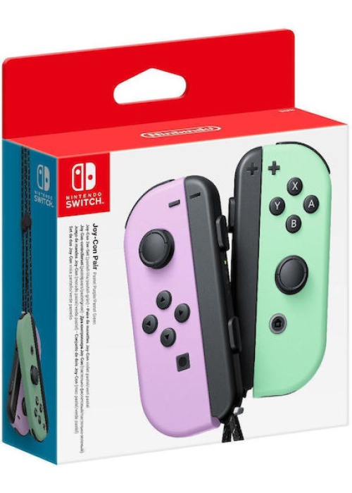 Joy Con Pair Pastel PurplePastel Green Nintendo Switch NEW