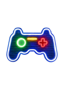 MECHARITE - Controller LED Neon Skilt - Blue Videogames Blue NEW