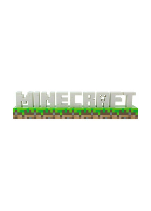 Minecraft Logo Light Videogames Green NEW