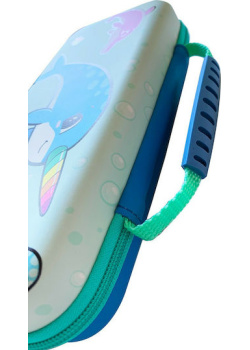 Narwhal Case Aqua  Blue Switch Lite Case Nintendo Switch NEW
