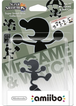 Nintendo Amiibo Figurine Mr. Game  and  Watch Wii U NEW