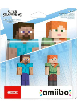 Nintendo Amiibo Steve  and  Alex (Smash Bros Collection) Toys for games NEW