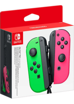 Nintendo Switch Joy-Con Controller Pair - Neon Green  Neon Pink (L + R) NEW