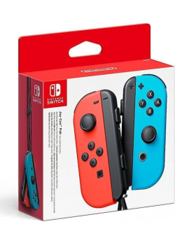 Nintendo Switch Joy-Con Controller Pair - Neon Red (L)  and  Neon Blue (R) NEW