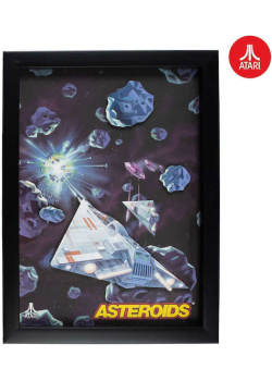 Official Atari 3D Wall Art - Asteroids Collection Videogames NEW