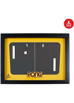 Official Atari 3D Wall Art - Pong Collection Videogames NEW