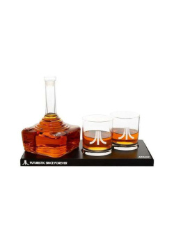Official Atari Joystick Decanter Set Videogames 500.0 NEW