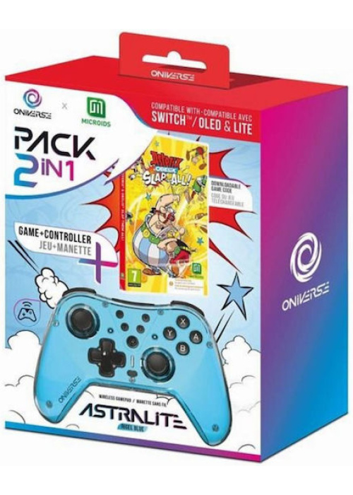 Oniverse Astralite controller + Asterix et Obelix Slap them all! (Code in Box) NEW