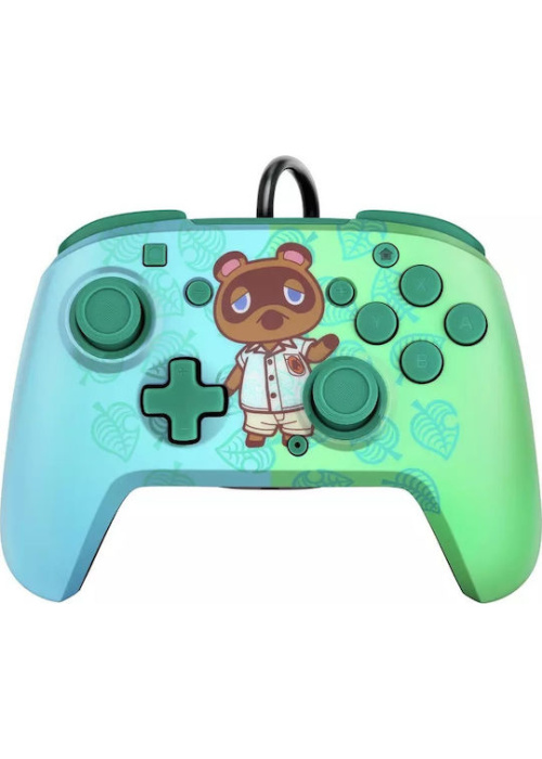 PDP Nintendo Switch Faceoff Deluxe Controller + Audio - Animal Crossing NEW