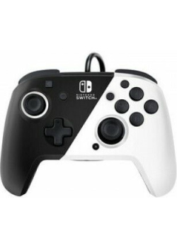 PDP Nintendo Switch Faceoff Deluxe Controller + Audio - Black  and  White NEW