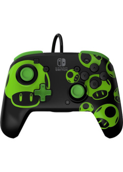 PDP Rematch Wired controller - 1Up Glow In The Dark Nintendo Switch NEW