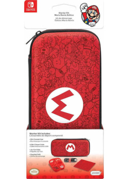 PDP Starter Kit Mario 'M' Edition Nintendo Switch NEW