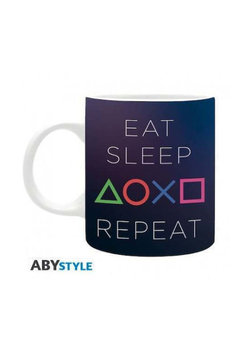 PLAYSTATION - Mug - 320 ml - Eat Sleep Repeat Videogames 320.0 NEW