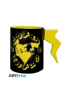 POKEMON - Mug 3D handle - Pikachu lightening bolt Videogames 460.0 NEW