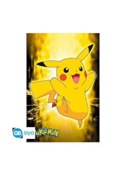 POKEMON - Poster Maxi 91.5x61 - Pikachu Neon Videogames NEW