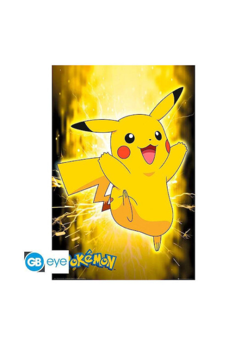 POKEMON - Poster Maxi 91.5x61 - Pikachu Neon Videogames NEW