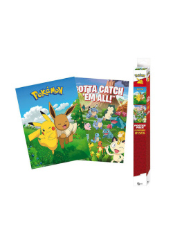 POKEMON - Set 2 Posters - Environments (52x38) Videogames NEW